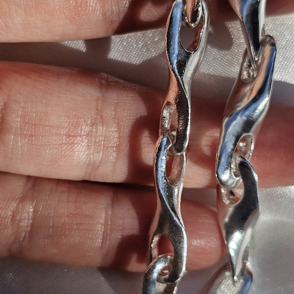 Thick Heavy Specialty Link Sterling Chain - Picture 8 of 8
